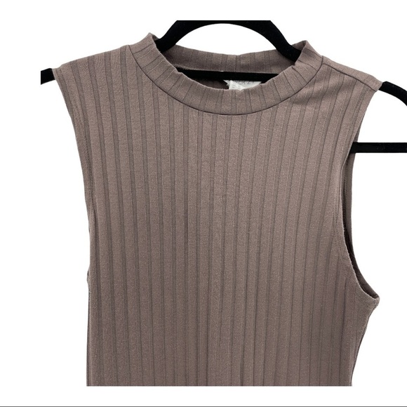 Forever 21 Ribbed Mock Neck Bodycon Dress Size M - Picture 6 of 10